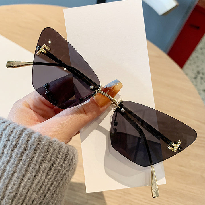 Damer Cat-Eye solbriller i moderne design med innovativ ramme Skanto