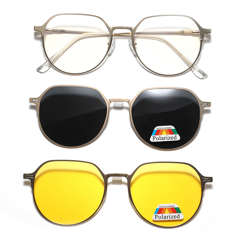 Dame moteriktig solbrille med ulike linser Skanto