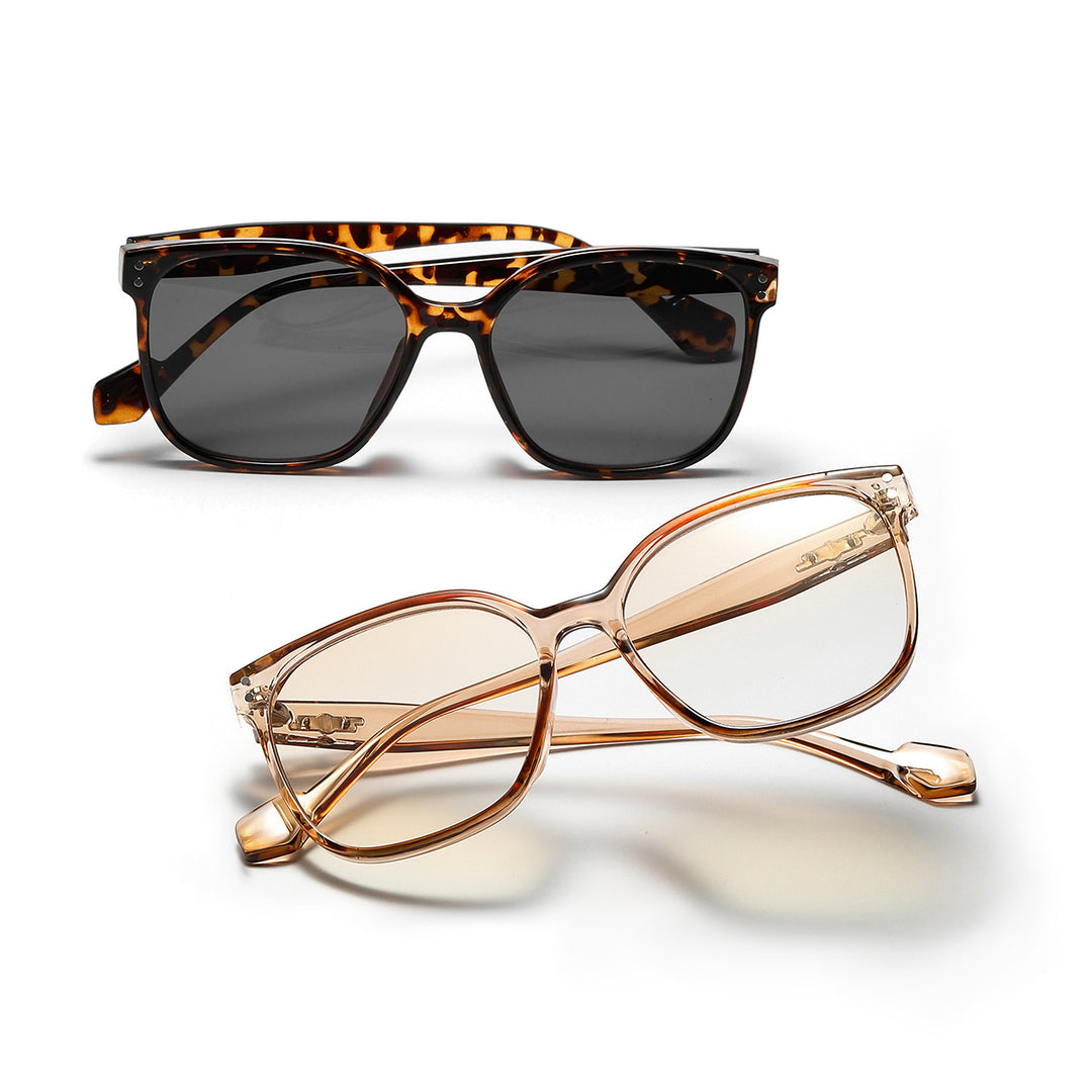 Dame solbrille med stilig skilpaddeskall-ramme og UV-beskyttelse Skanto