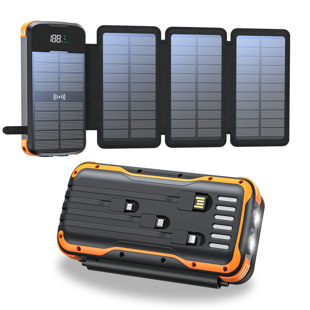 Solar-lader med powerbank og LED-lamper Skanto