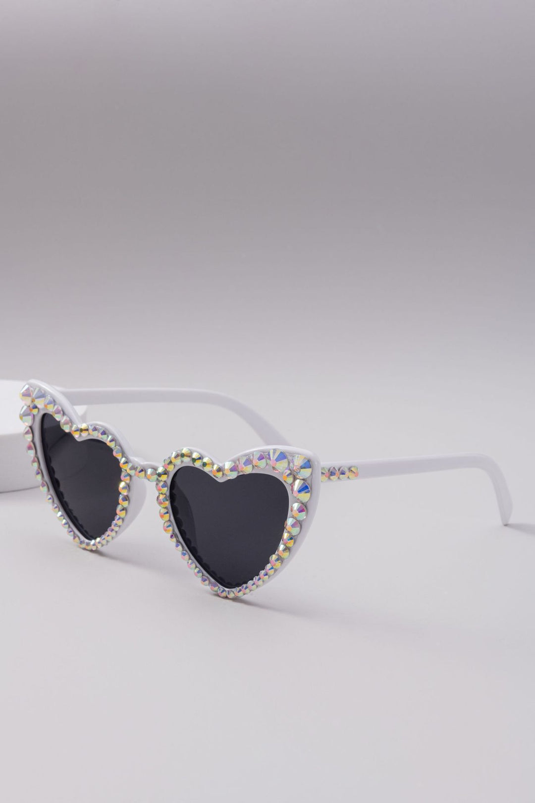 Dame Hjerteformet Glitter-solbrille Skanto