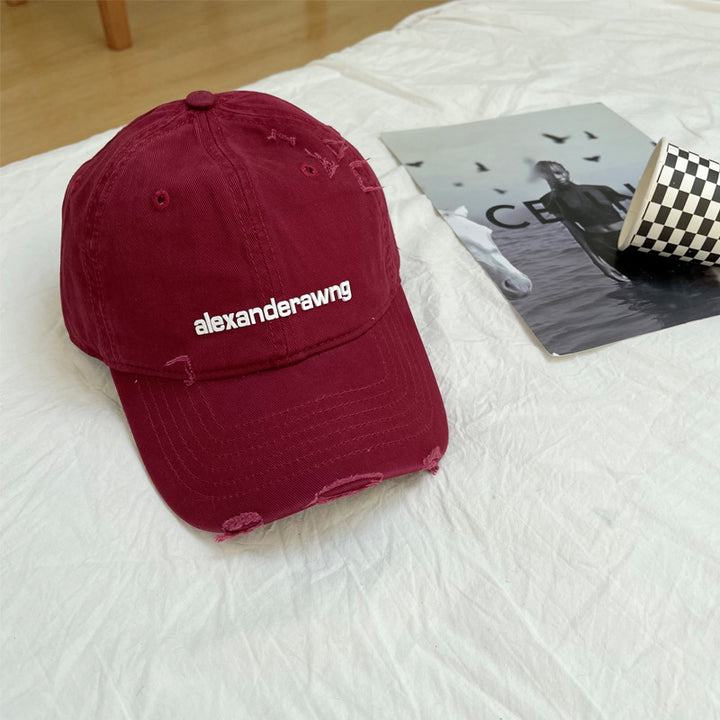 Unisex Slittet Bomull Baseball Caps Skanto