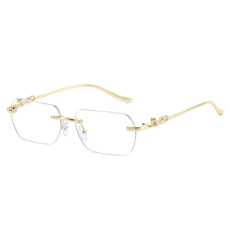 Damer elegant halvmellomrammebrille med dekorative detaljer Skanto