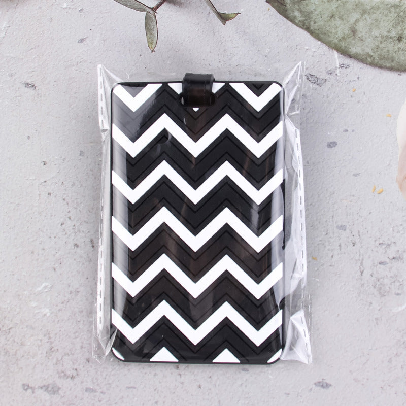 Stilig Chevron-mønster Bagasje Tag Skanto