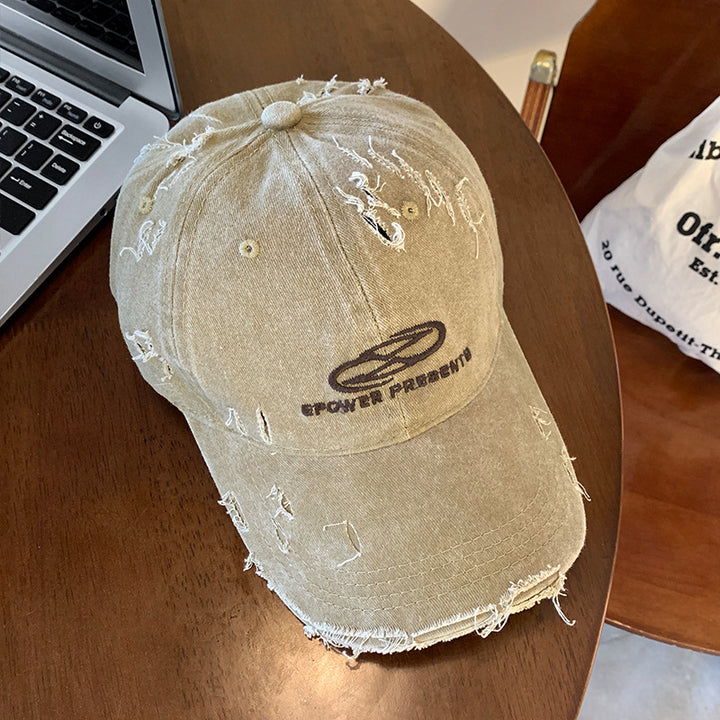 Herre Slitt Denim Baseball Caps Skanto 1784270624