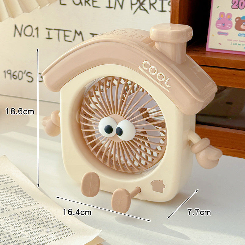 Compact table fan in creative design Skanto