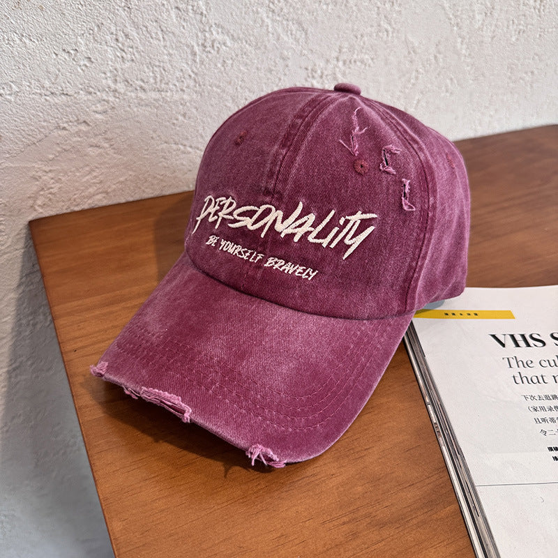 Kvinnenes Slitt Denim Justerbar Caps Skanto