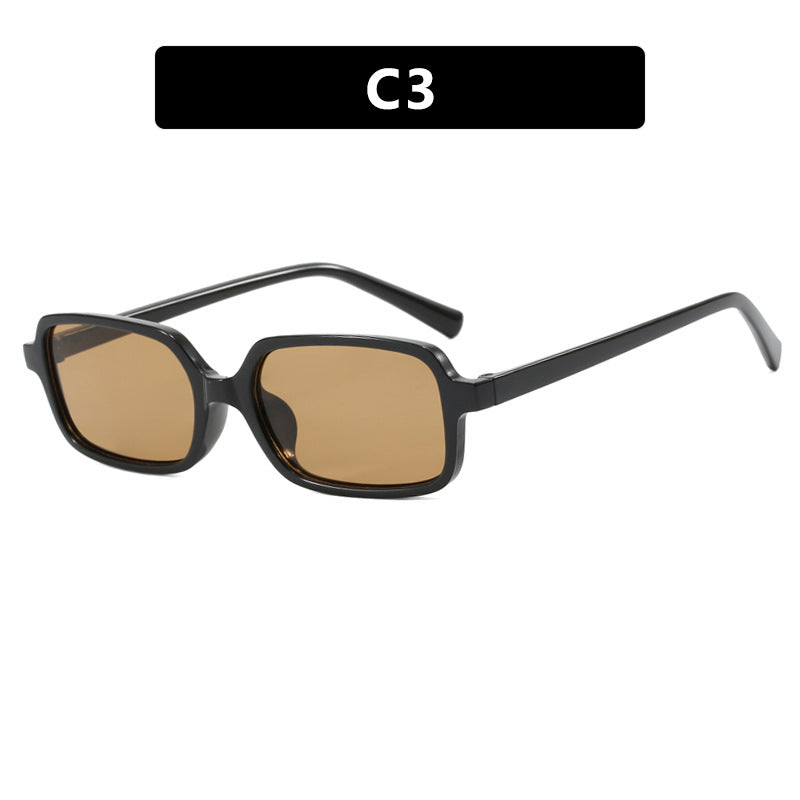 Dame kvadratisk solbrille med unikt, ekstravagant design og UV-beskyttelse Skanto