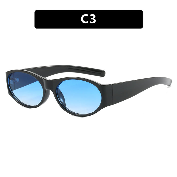 Dame motesolbrille med elegant, oval design og UV-beskyttelse Skanto