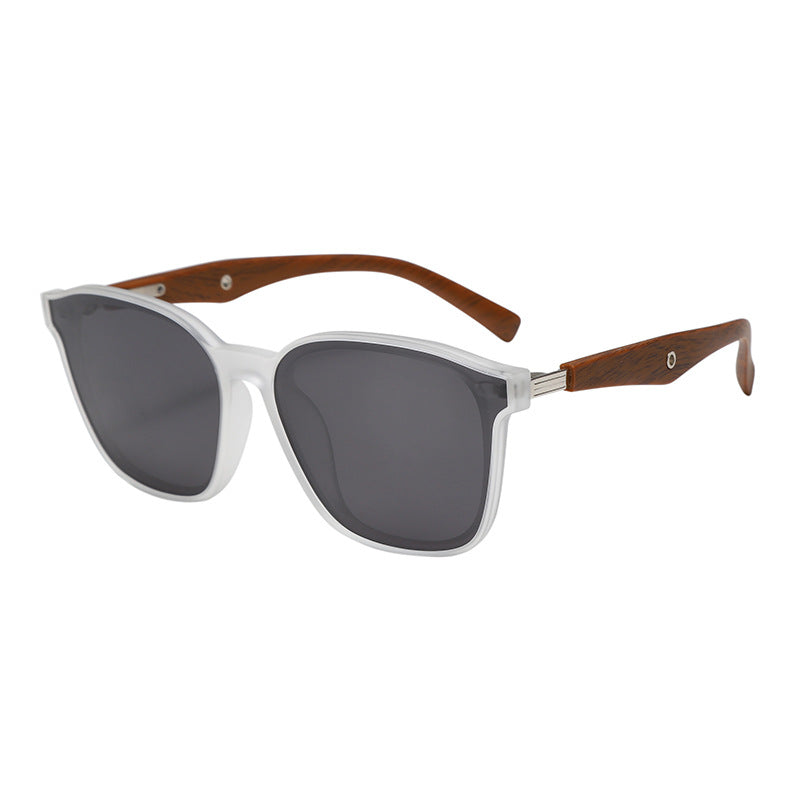 Dame stilige oversized solbriller med treakenter Skanto