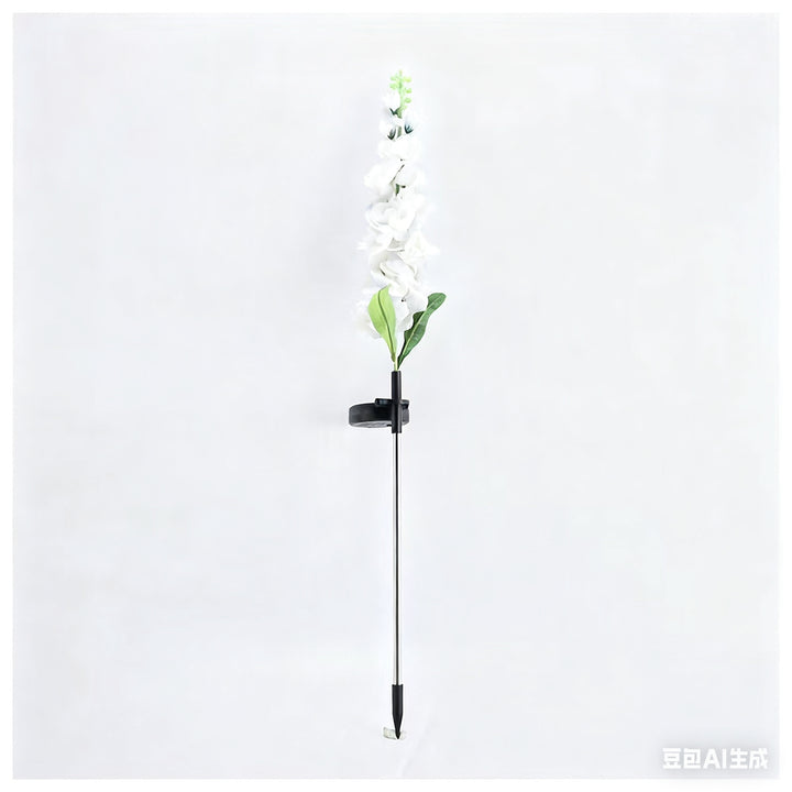 Høy kunstig delphinium blomsterstake med justerbar metallbakke og avtakbar klem Skanto