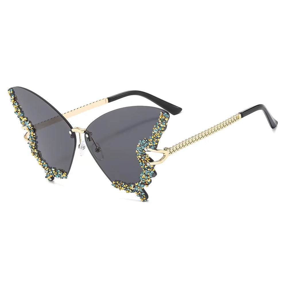 Dame ekstravagant Flügel-solbrille Skanto
