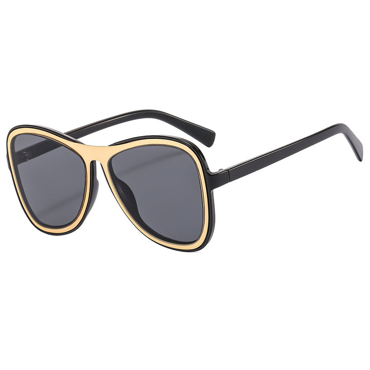 Dame oversized solbriller med moderne skilpadde-design Skanto