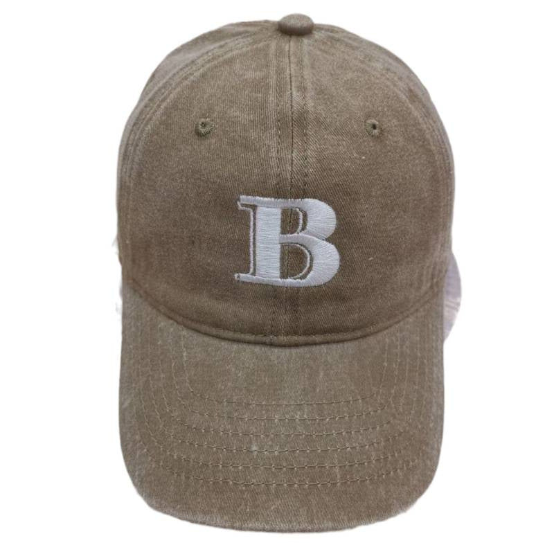 Kvinne Slitt Kato Baseball Caps med Bokstav Broderi Skanto