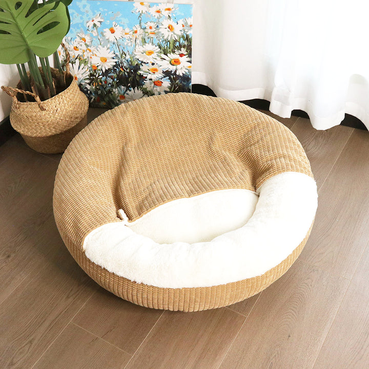 Luksuriøs Sirkulær Plush hundereir