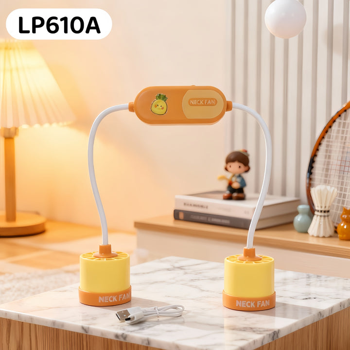 Dame bærbar dual-vifter med fleksibel slange design Skanto
