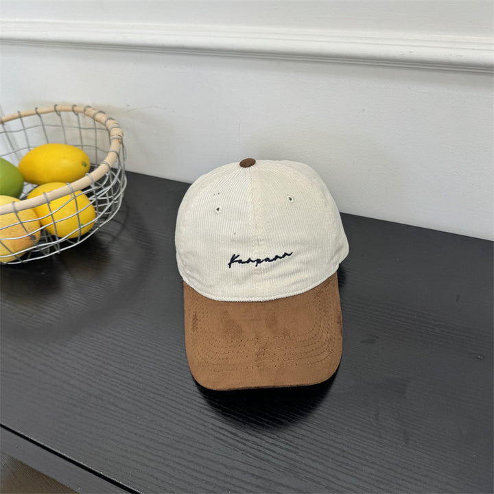 Herre Cordfløyel Bredbremmet Baseball Caps Skanto