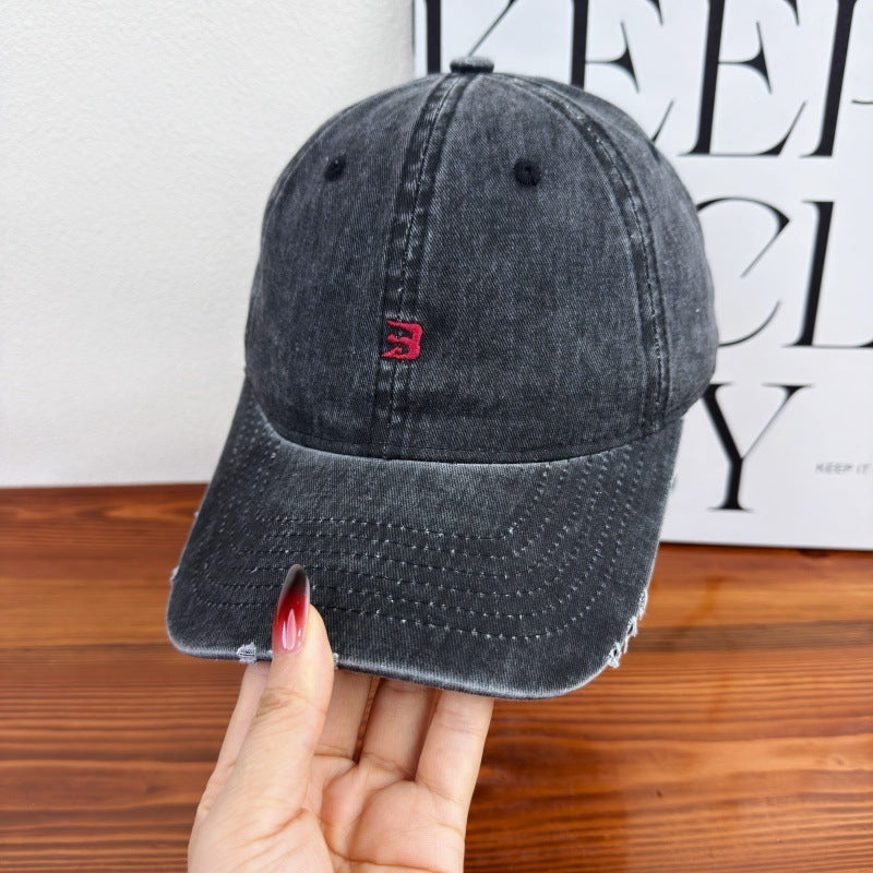 Unisex Slittet Bomull Baseball Caps Skanto 1784083761