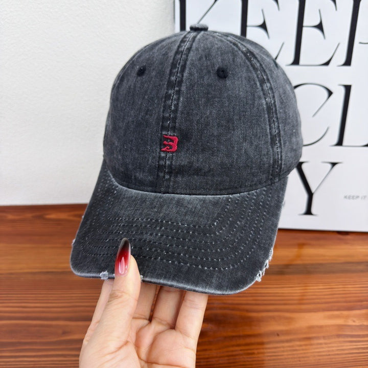 Unisex Slittet Bomull Baseball Caps Skanto 1784083761