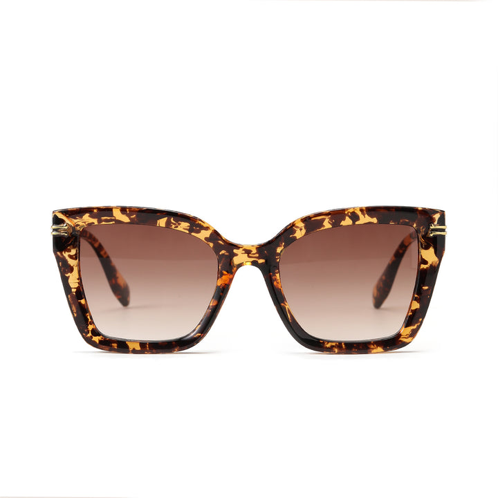 Damer trendy kvadratisk solbrille med elegant ramme Skanto