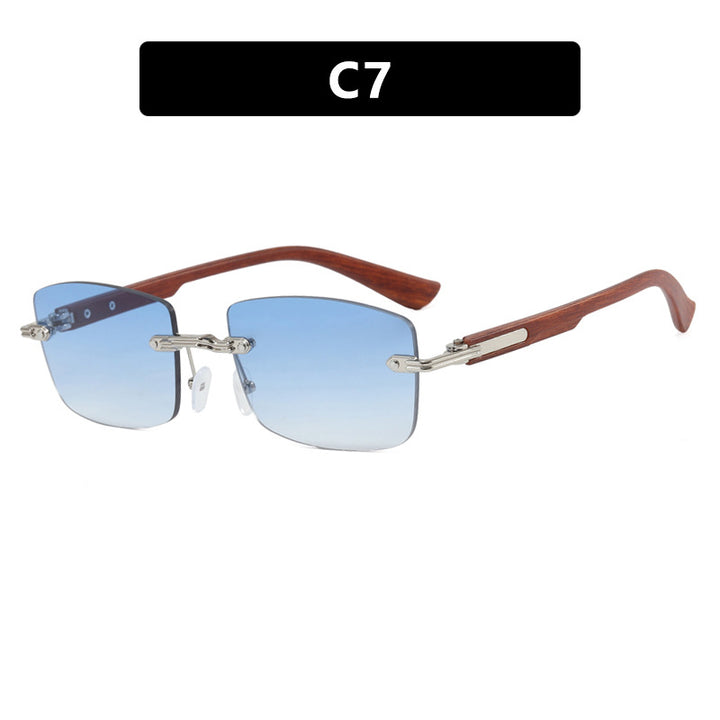 Dame kvadratisk solbrille med trefram og gradientlinser Skanto