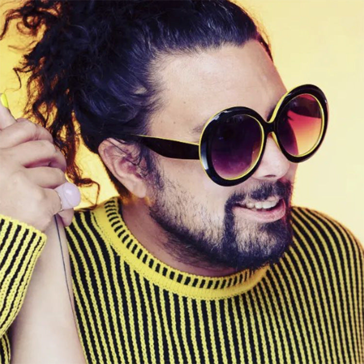 Dame moteriktig solbrille med stor ramme og UV-beskyttelse Skanto