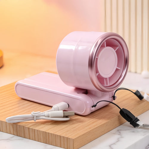Dame Bærbar Håndvifte med USB-ladefunksjon og ergonomisk design Skanto