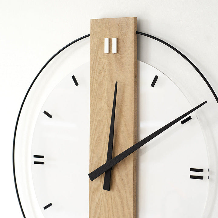 Skanto | Solid Wood Nordic Veggdekorasjon Klokke 40cm