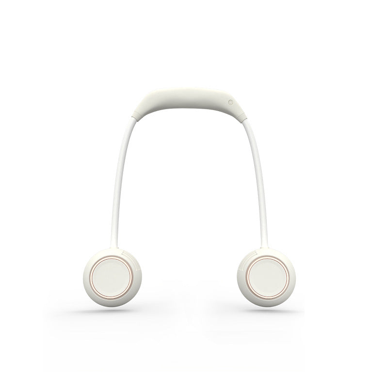 Kjølende handsfree båndvift med doble justerbare luftutløp USB-C ladbar Skanto
