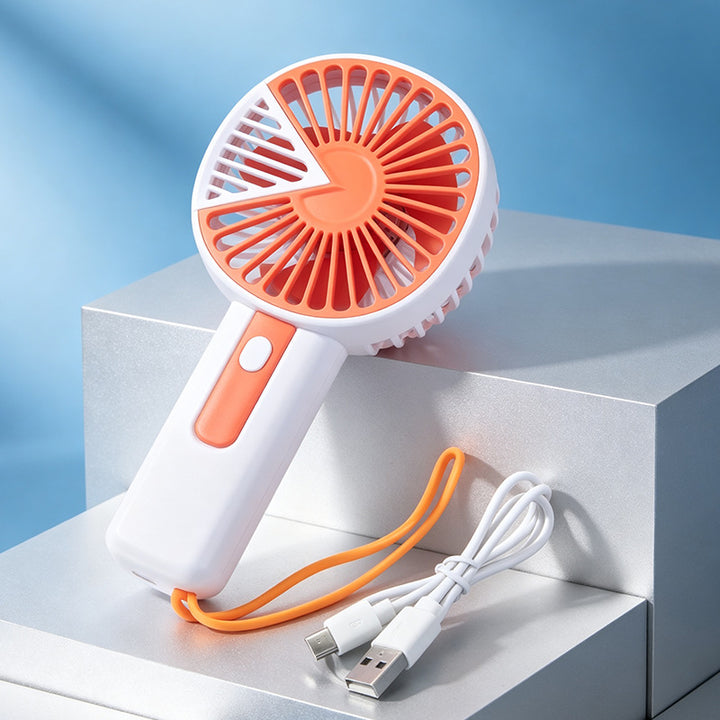 Dame Bærbar Håndvifte med USB-ladefunksjon og Ergonomisk Design Skanto
