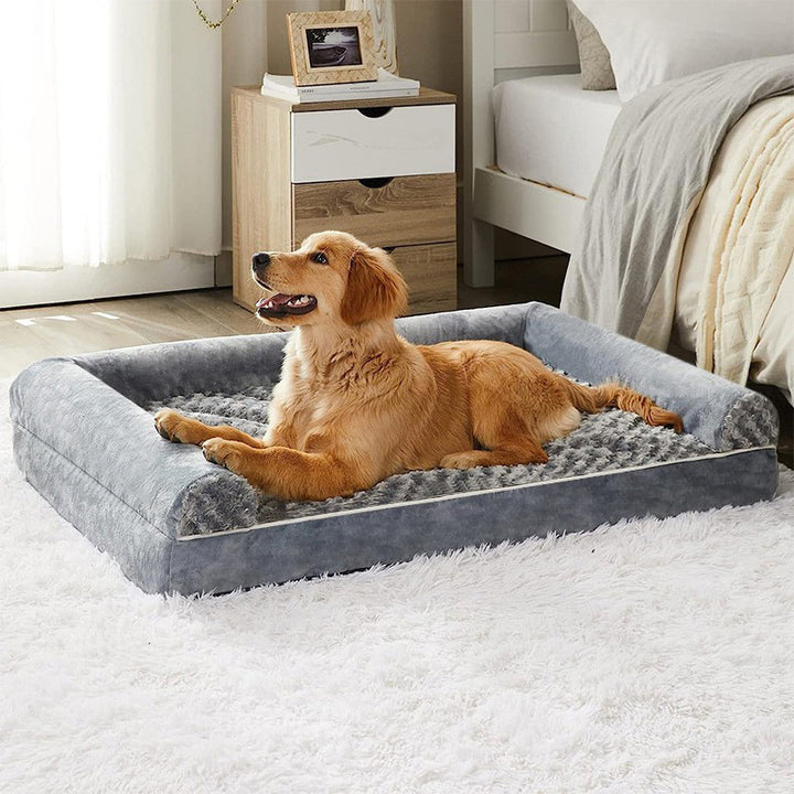 Plush ortopedisk hundeseng