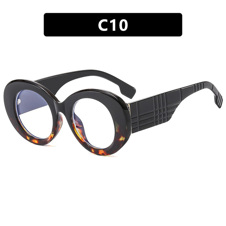 Dame ekstravagant solbrille med kreativ ramdesign og beskyttende UV-filter Skanto