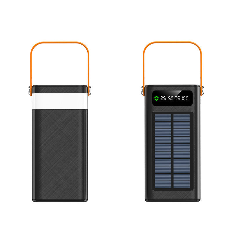 Bærbar solcelle-powerbank med multifunksjonell ladefunksjon og digital skjerm Skanto