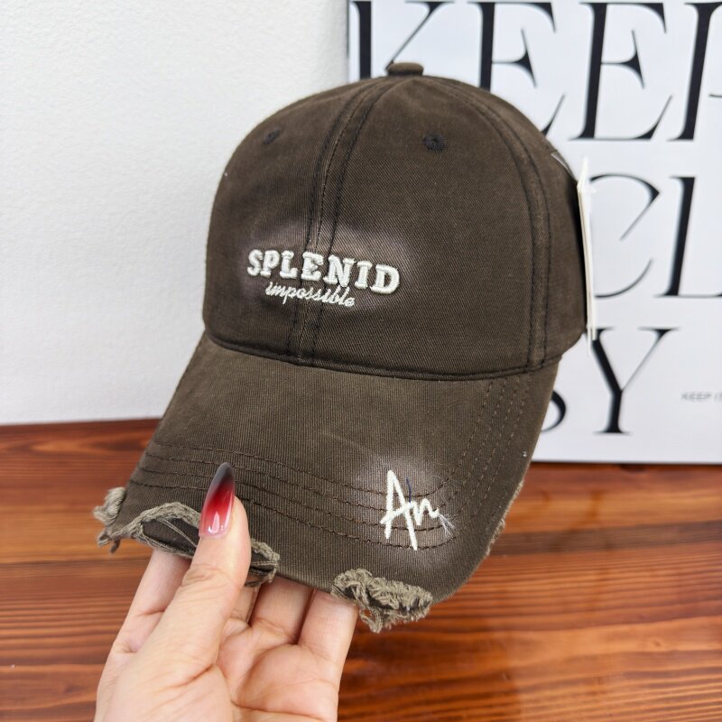 Kvinne Slitt Grafisk Baseball Caps Skanto