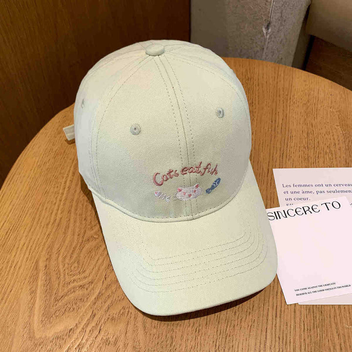 Kvinnebrodert katt-tema baseball cap Skanto