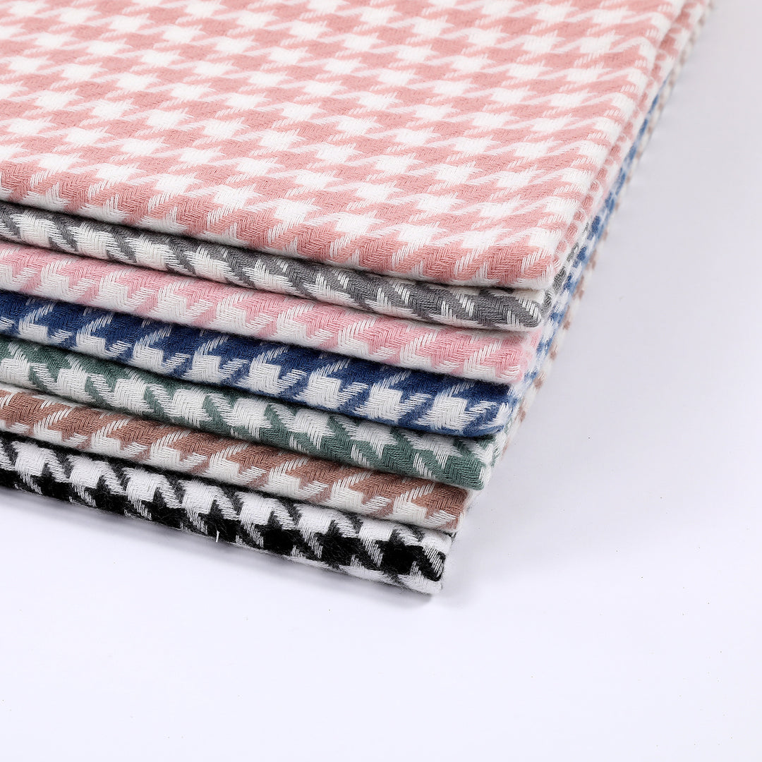 Dame elegant skjerf med houndstooth mønster Skanto