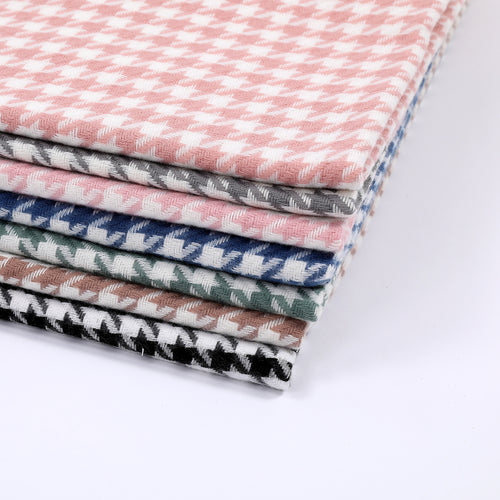 Dame elegant skjerf med houndstooth mønster Skanto