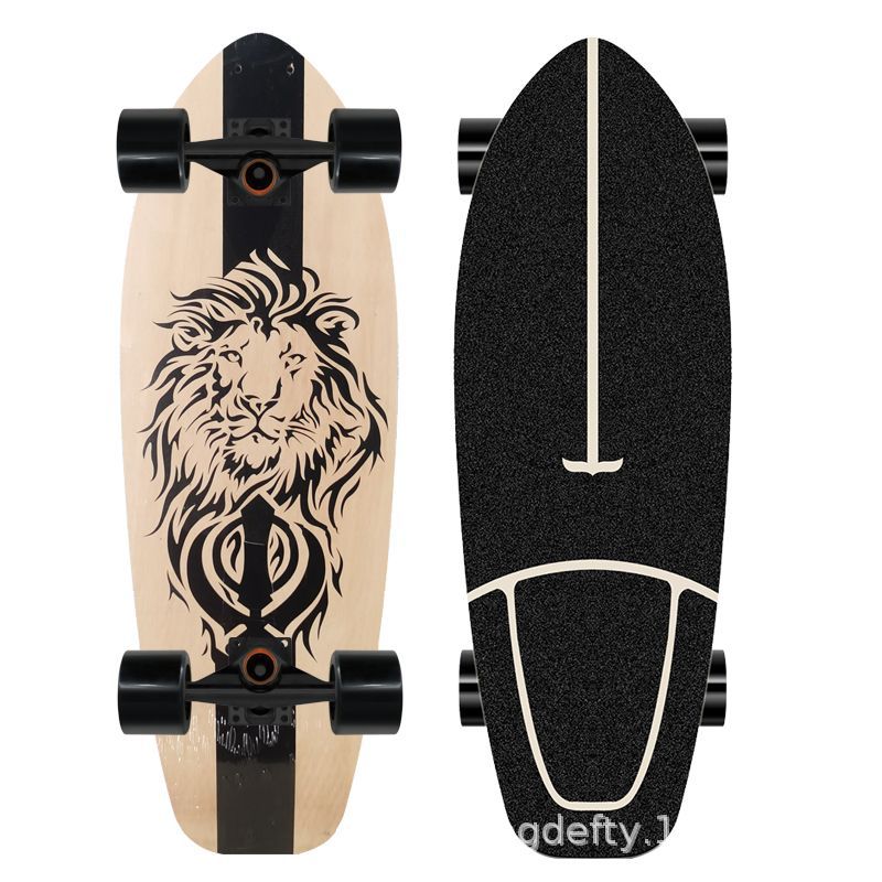 Kunstnerisk Løve Design Skateboard Skanto
