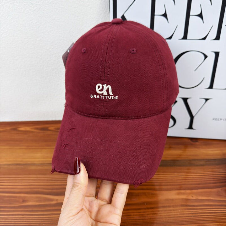 Kvinnenes Avslappet Bomullsbrodert Baseball Caps Skanto