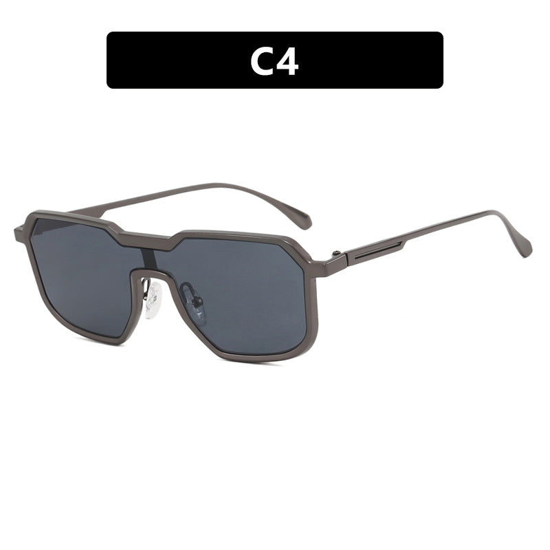 Dame ekstravagant geometrisk solbrille med beskyttende UV-filter Skanto