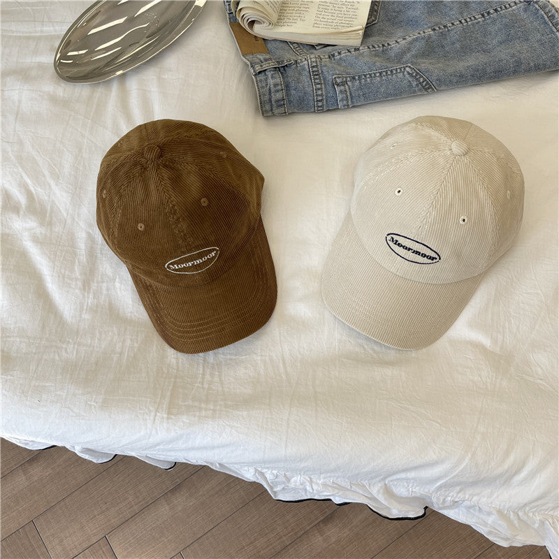 Kvinnens uformelle kordfløyels baseballcaps Skanto