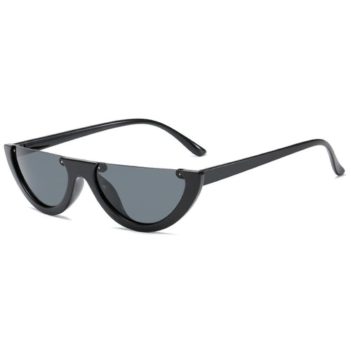 Dame trendy Cat-Eye solbriller med gjennomsiktig ramme Skanto