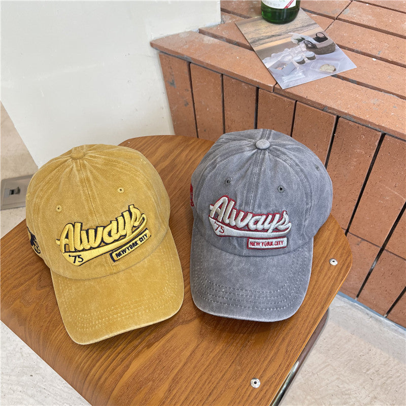 Herre Vintage-inspirert Slitt Bomull Baseball Caps Skanto