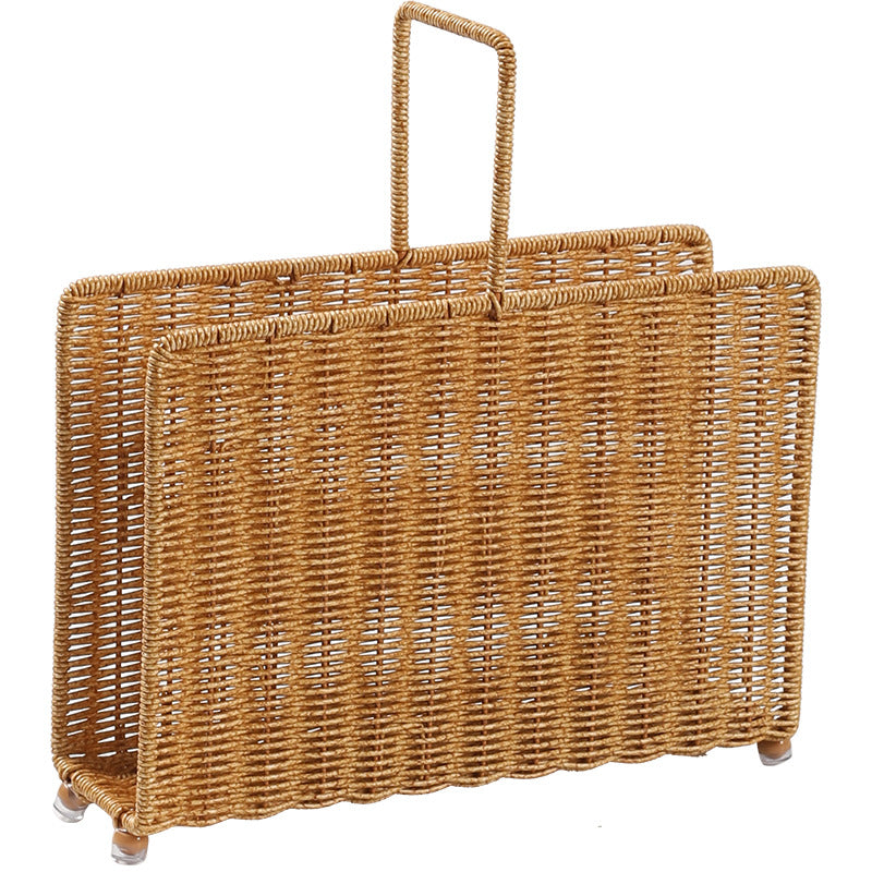 Unisex Håndvevd magasinstander med elegant design Skanto