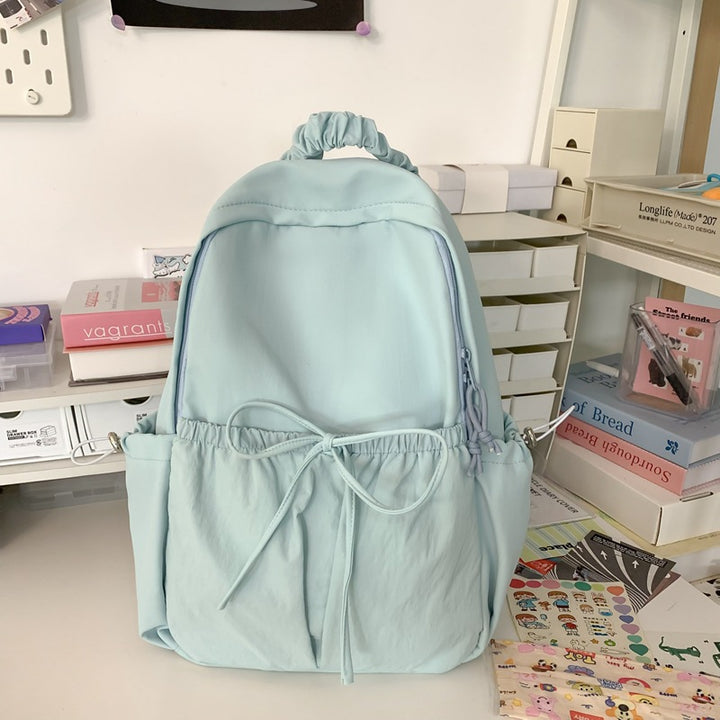 Lett Casual Drawstring Skole Ryggsekk
