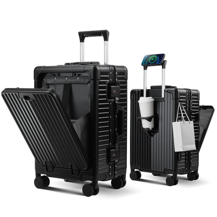 Unisex Smart Hard Shell Reise Koffert Skanto