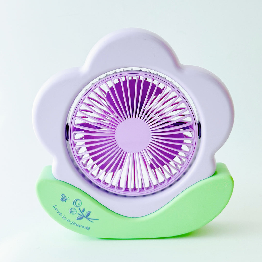 Unisex Bærbar Mini-Vifte i Blomsterdesign Skanto
