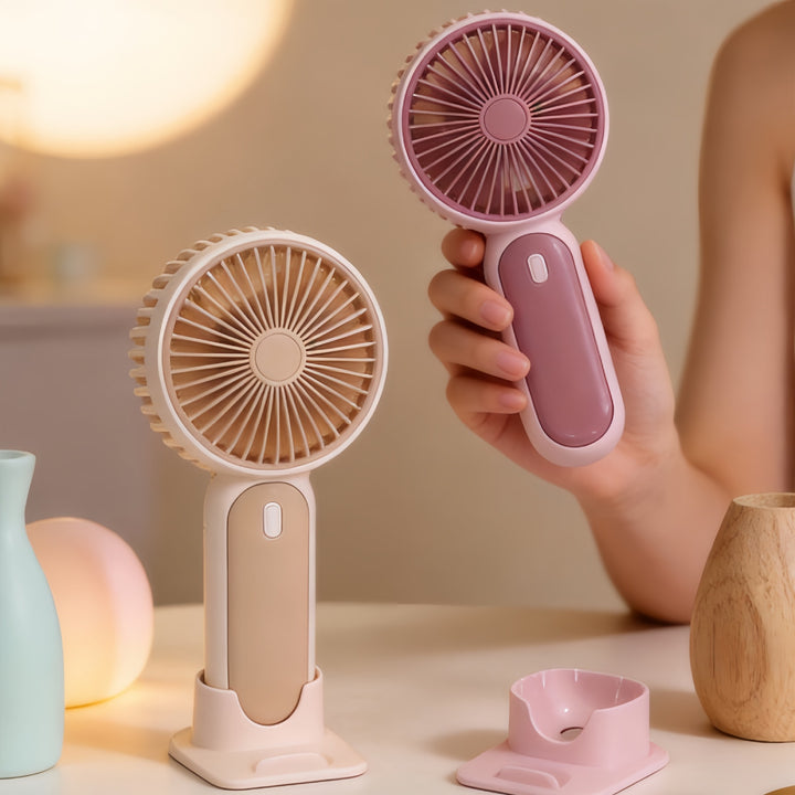 Damen bærbar mini vifte med USB-tilkobling og ergonomisk design Skanto