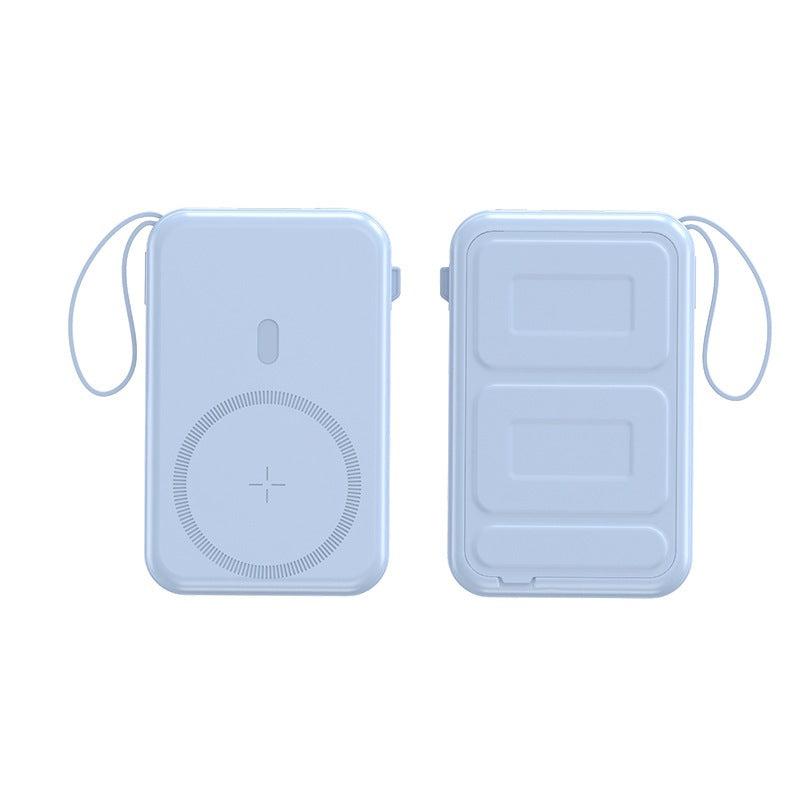 Bærbar trådløs powerbank med integrert ladepute Skanto
