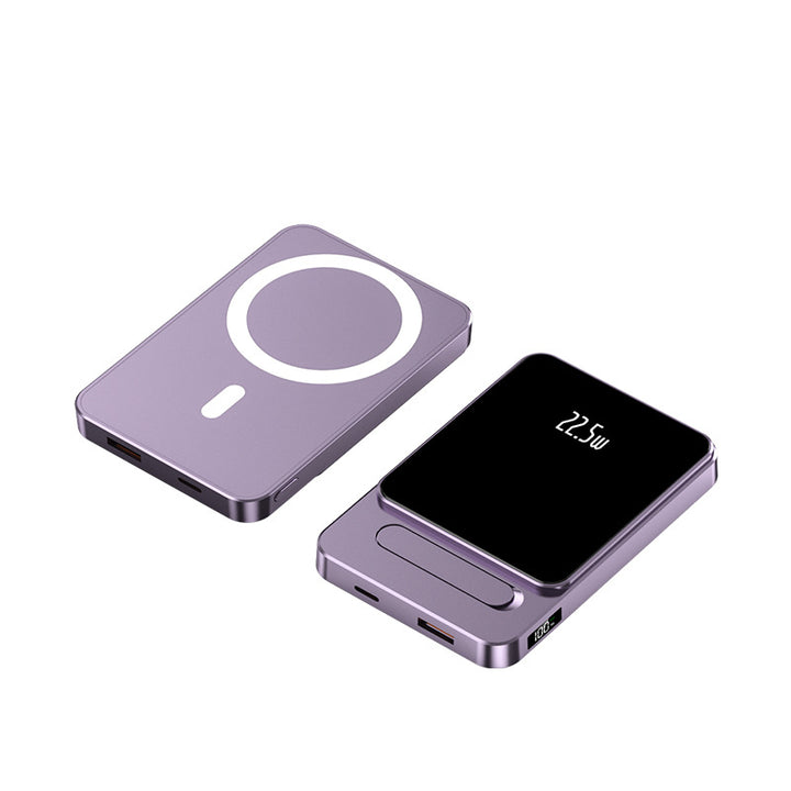 Powerbank med trådløs ladingsfunksjon fra Skanto